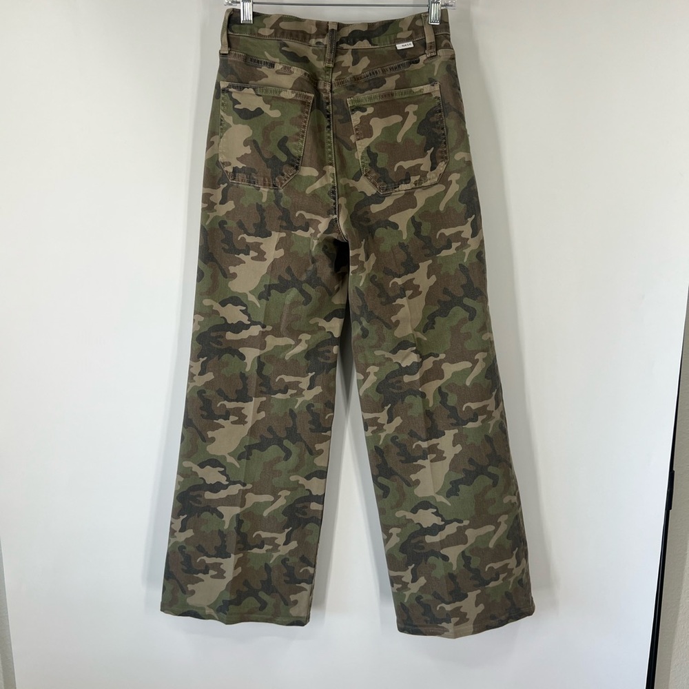 Daze Denim Far Out High Waist Wide Leg Jeans Camo - Picture 6 of 8